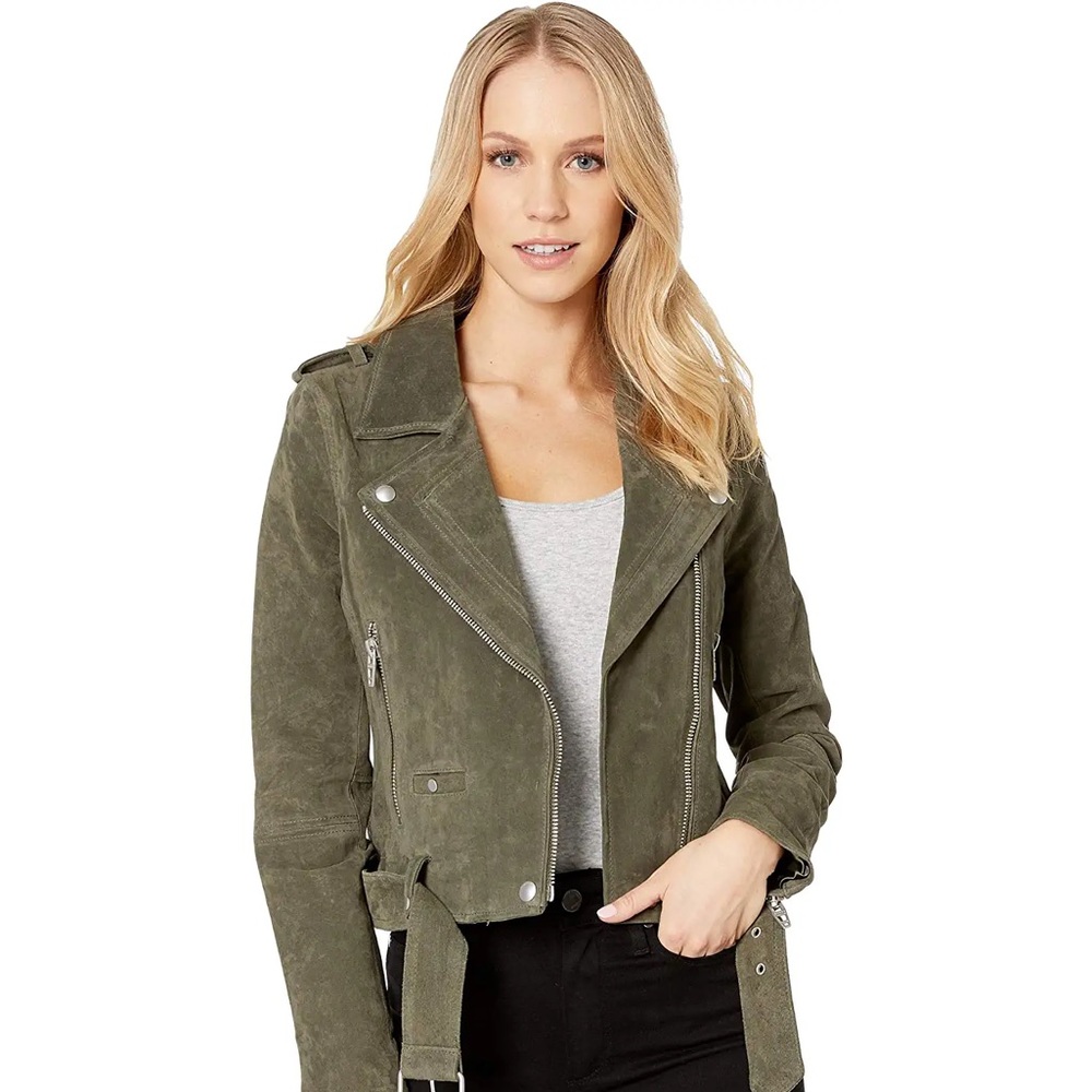 BLANK NYC Suede Moto Jacket